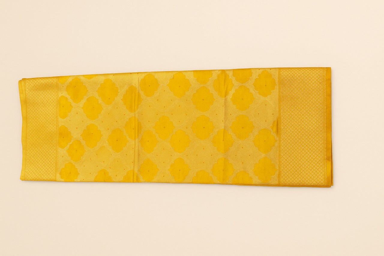 Radiant Yellow Silk Saree