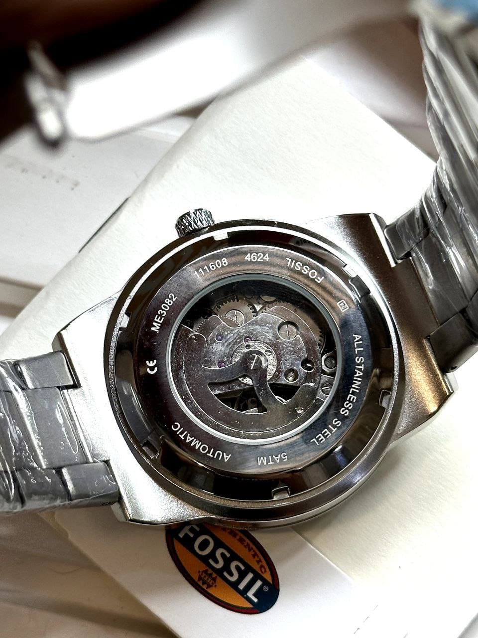 Fossil Men's Silver Watch – 7AA Premium Collection