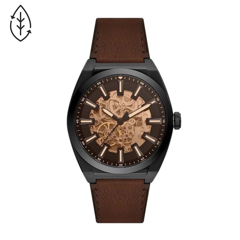 Fossil Men's Skeleton Watch – 7AA Premium Collection (42mm, Black Dial)