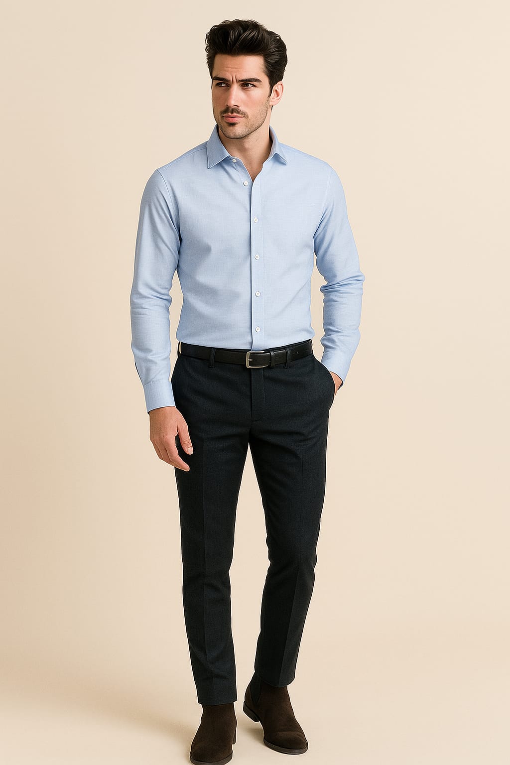 Sky Horizon – Premium Slim-Fit Shirt
