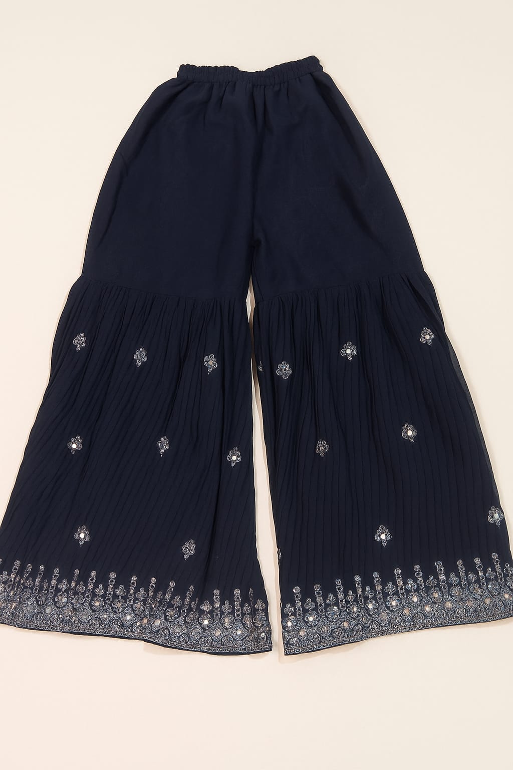 Women’s Blue Cotton Kurti with Palazzo – Elegant & Comfortable