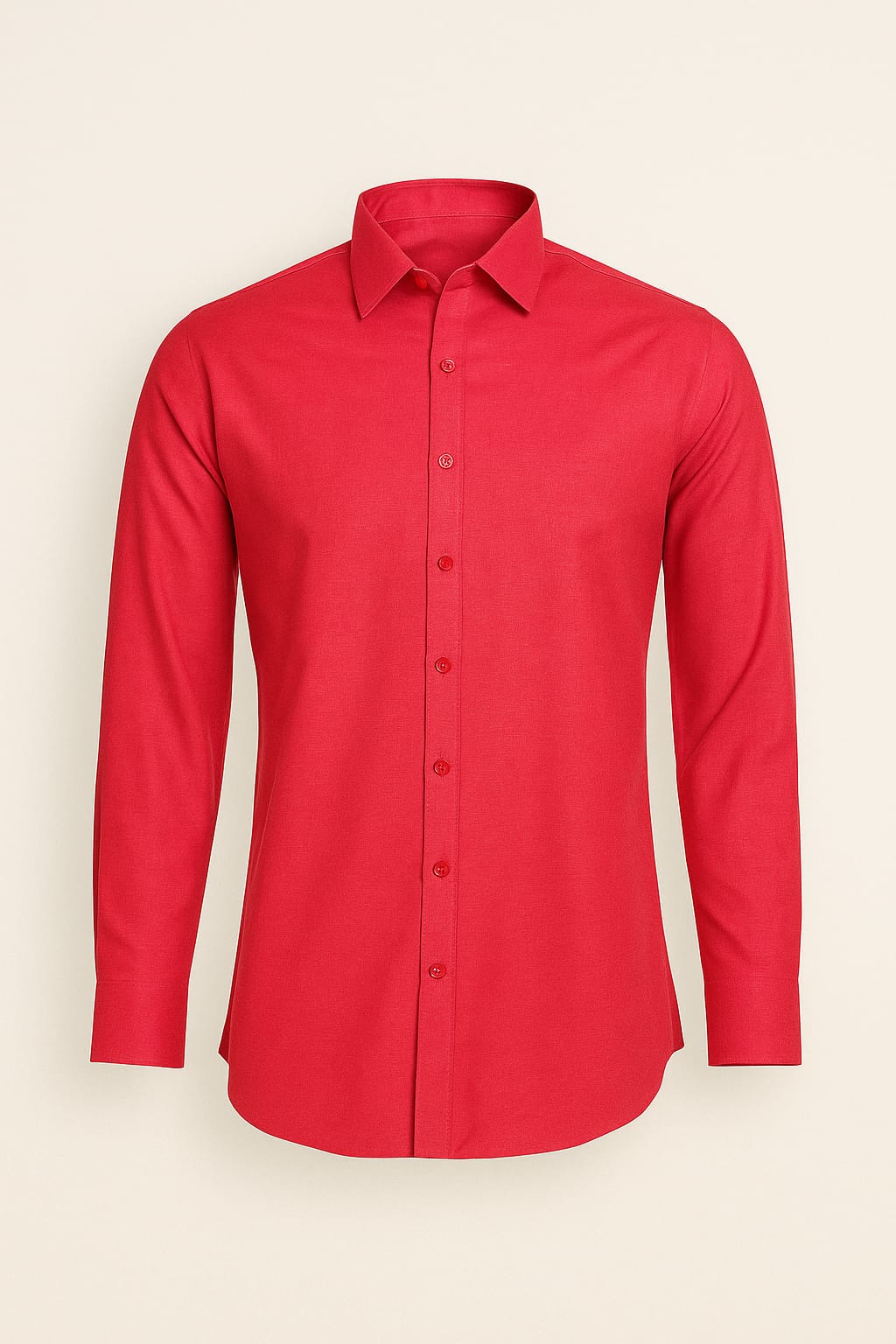 Men’s Red Cotton Shirt – Bold & Stylish