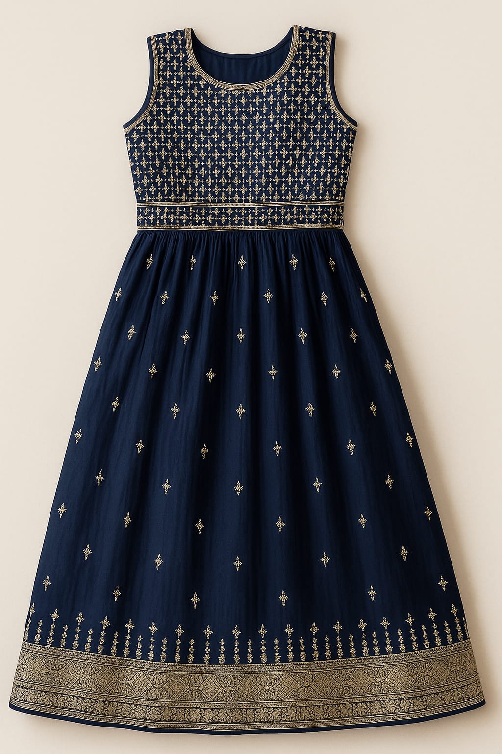 Royal Blue Embroidered Lehenga