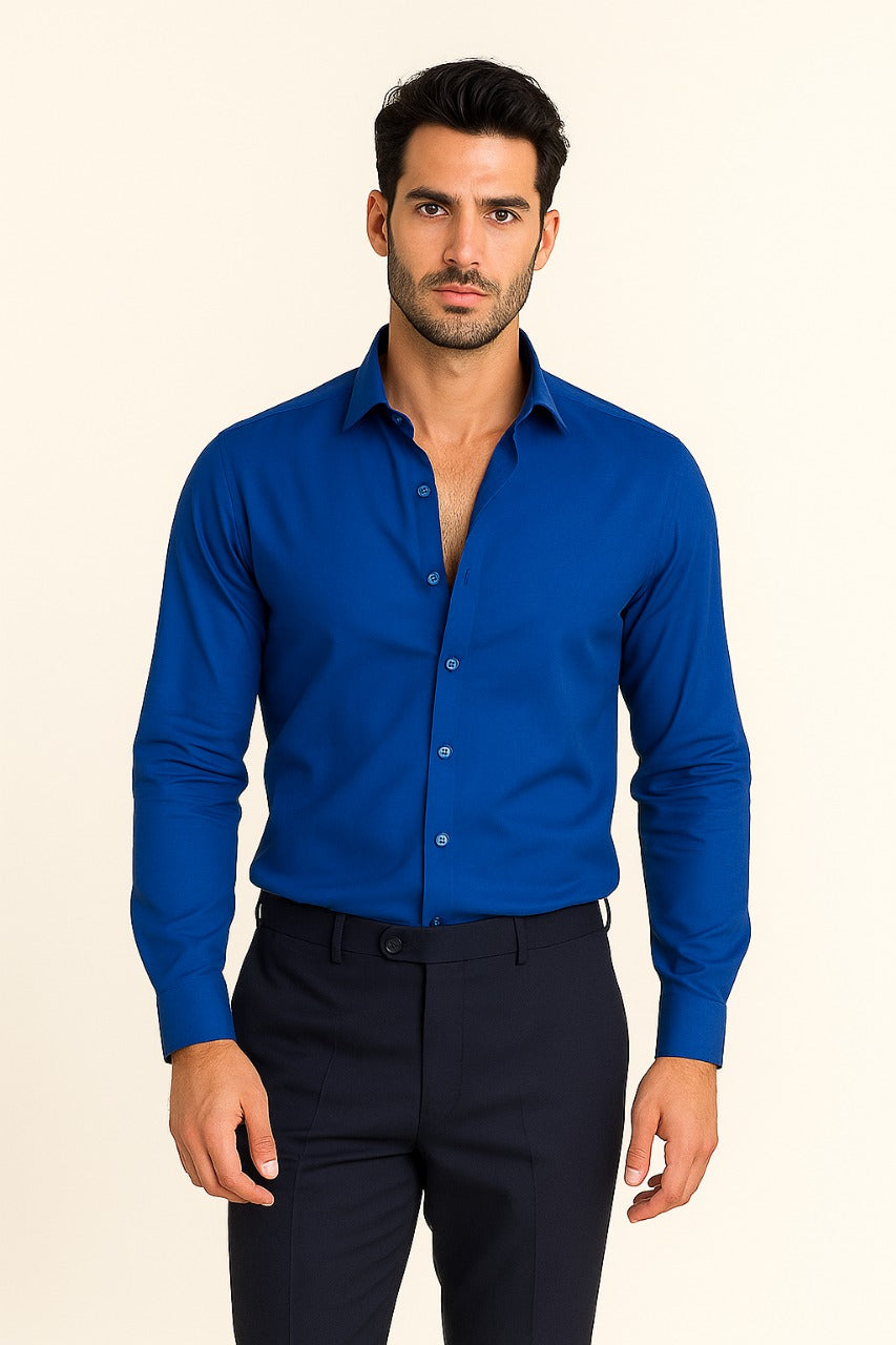 Royal Blue Classic Formal Shirt