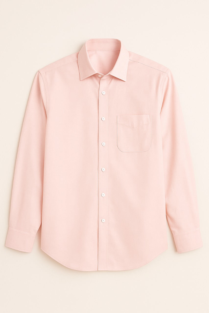 Men’s Beige Cotton Shirt