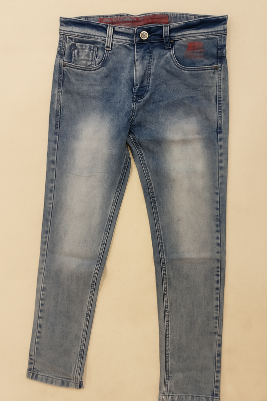 Stonewashed Light Blue Slim Fit Jeans