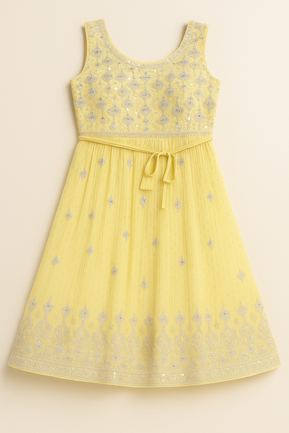 Sunshine Yellow Embroidered Kurta Set