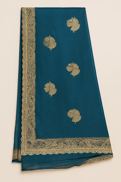 Elegant Sap Green Saree