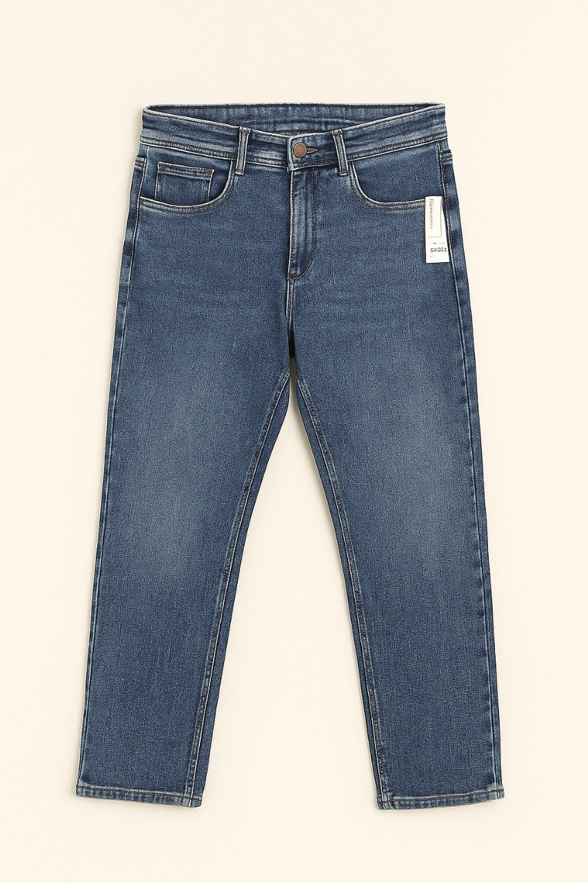Men’s Classic Blue Cotton Jeans