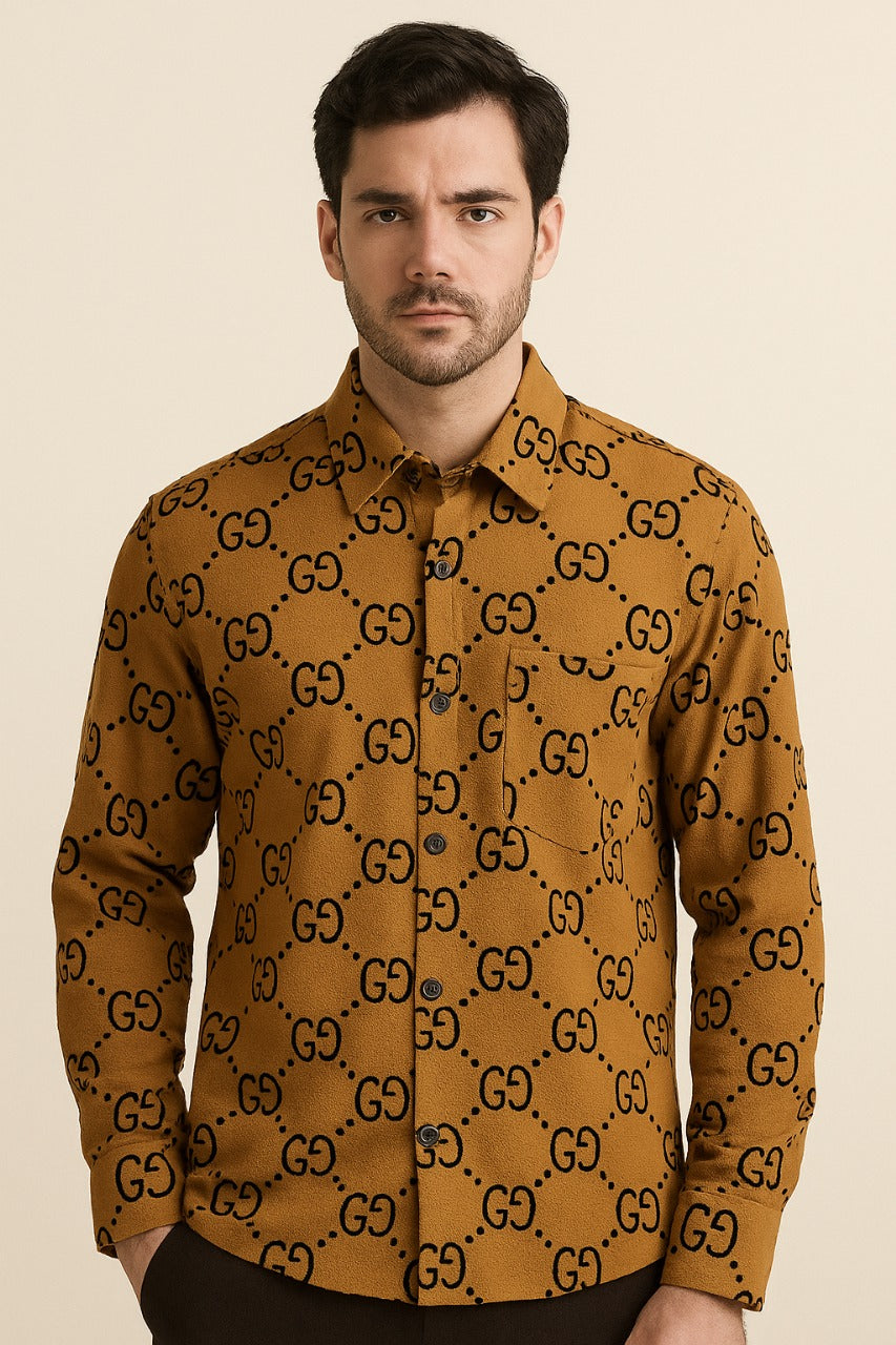 Men’s Amber Yellow Designer Shirt