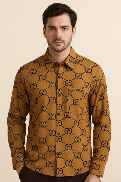 Men’s Amber Yellow Designer Shirt