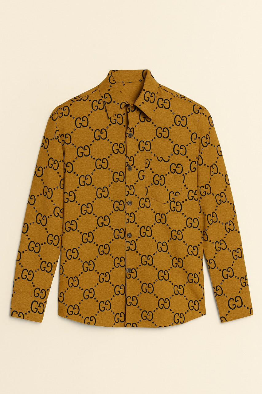 Men’s Amber Yellow Designer Shirt