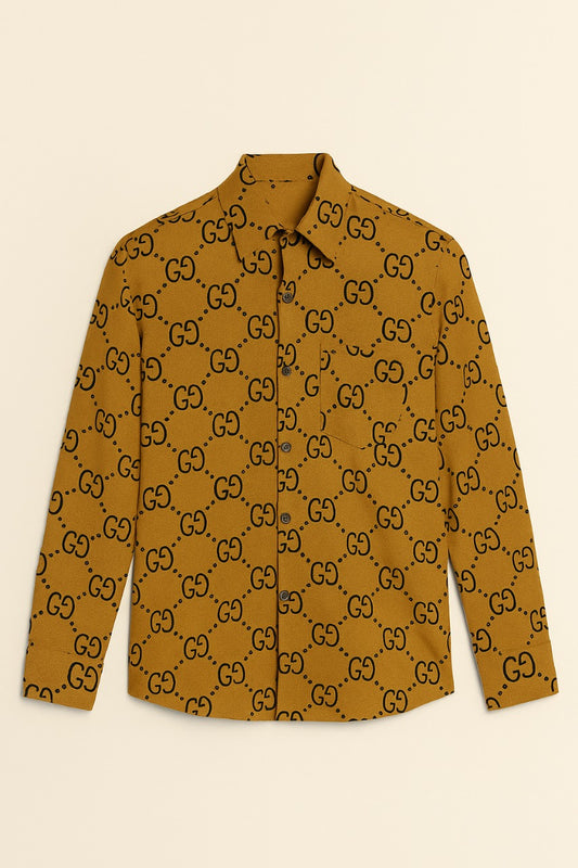 Men’s Amber Yellow Designer Shirt