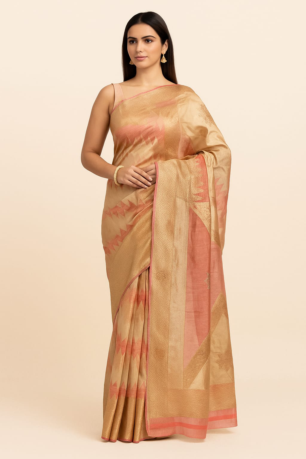 Radiant Golden Yellow Silk Saree with Elegant Embroidery