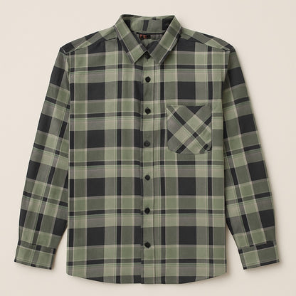 Men's Cotton Plaid Shirt