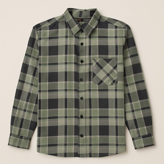 Men's Cotton Plaid Shirt