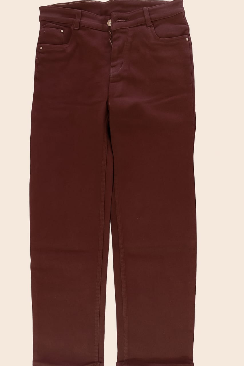Women's Brown Denim Jeans