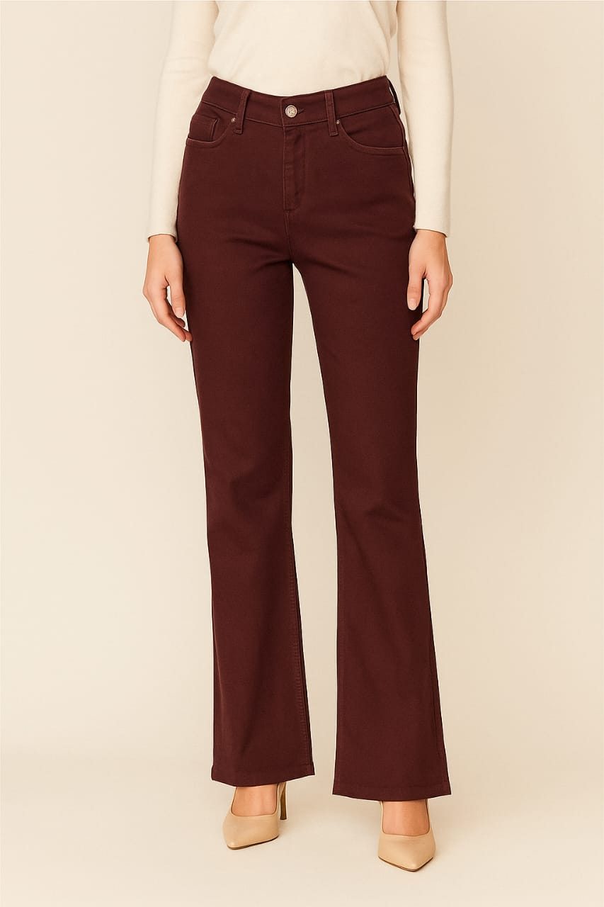 Women's Brown Denim Jeans