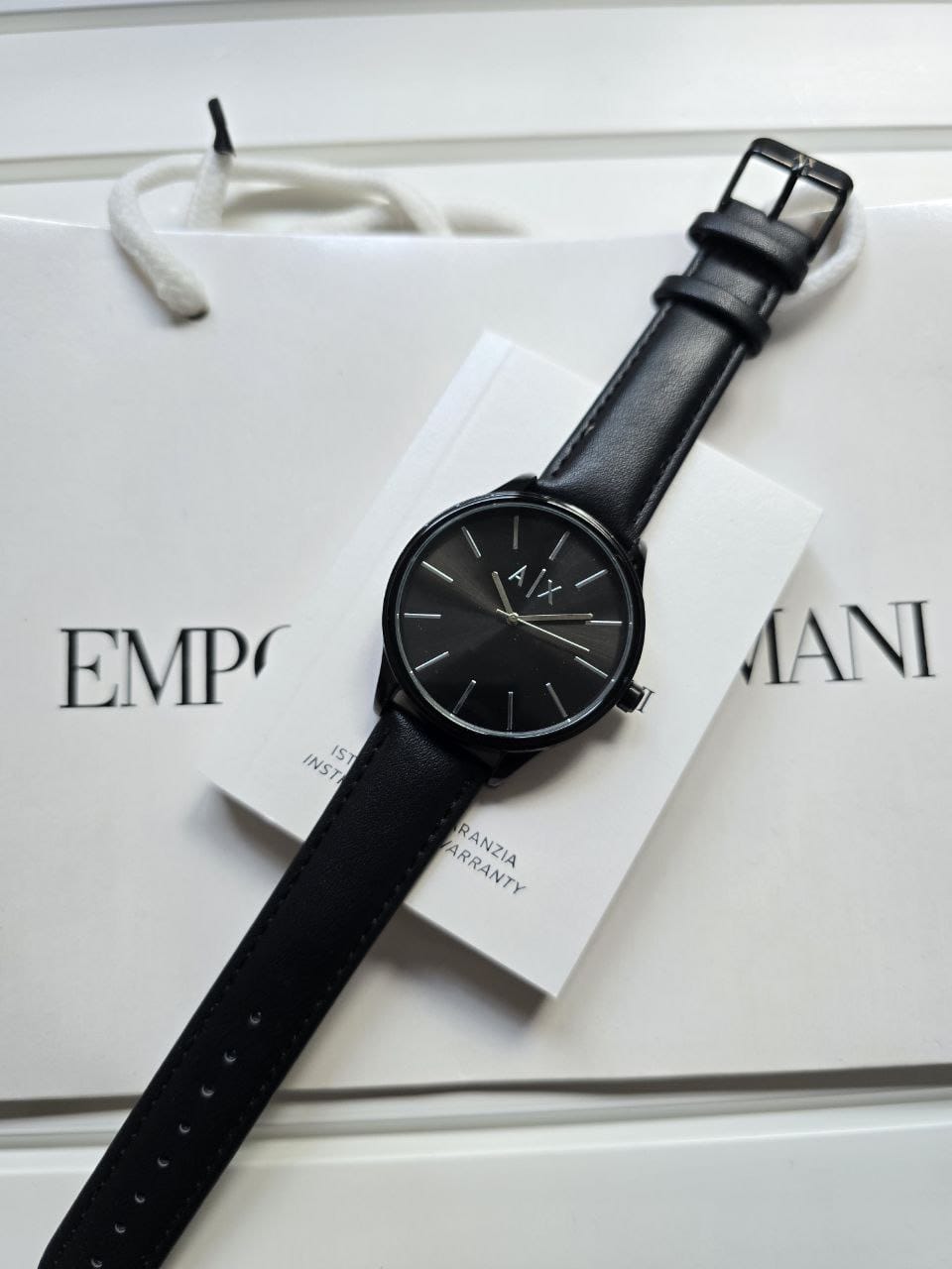 Armani Exchange Men's 5A Premium Black Watch – 42mm
