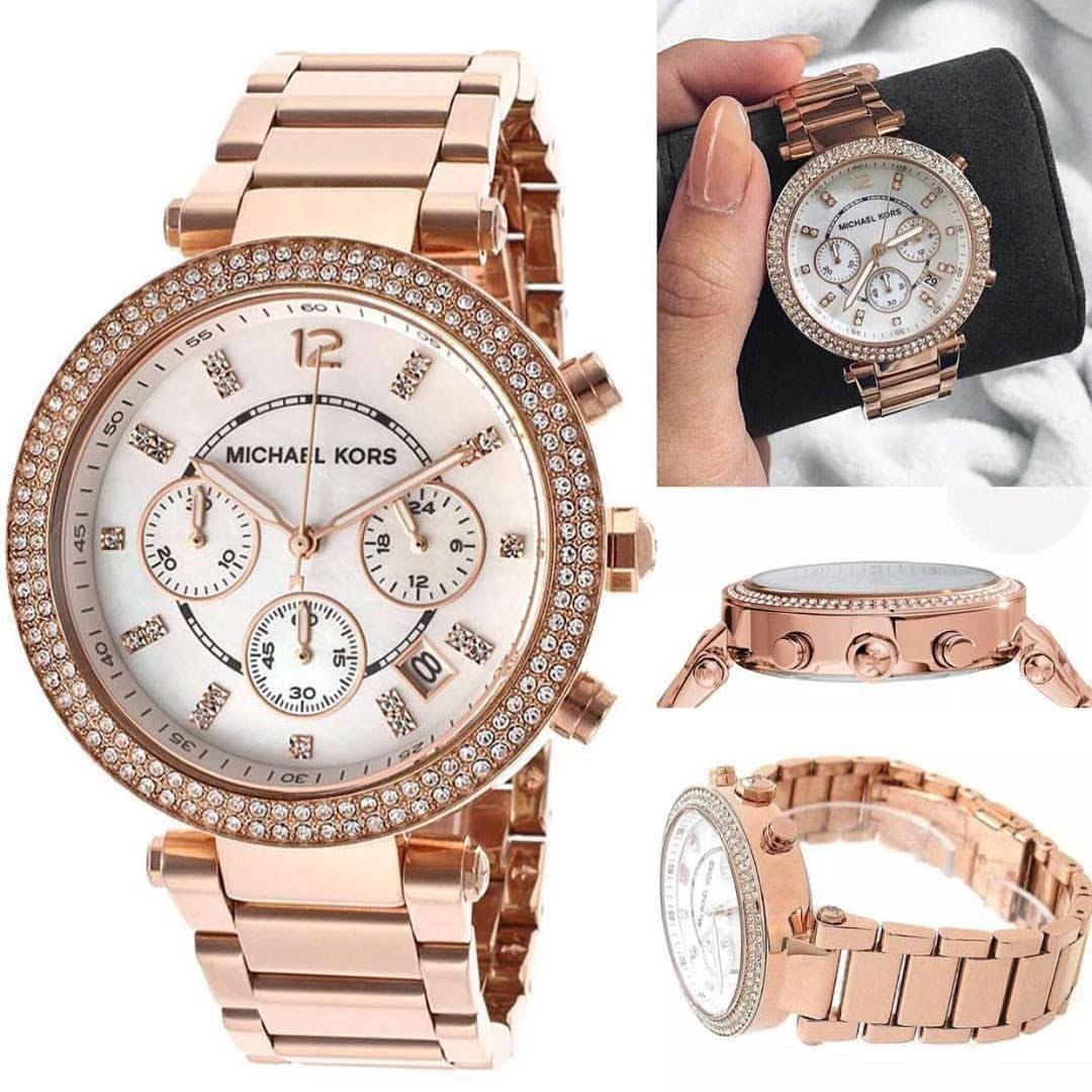 Michael Kors Rose Gold Chronograph Watch – Women's 7AA Premium Collection