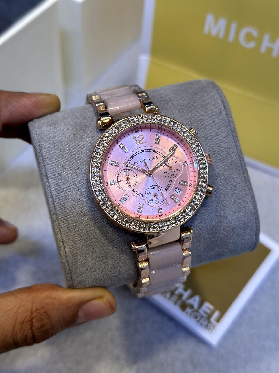Michael Kors Women's Chronograph Watch – Rose Gold & Blush Edition