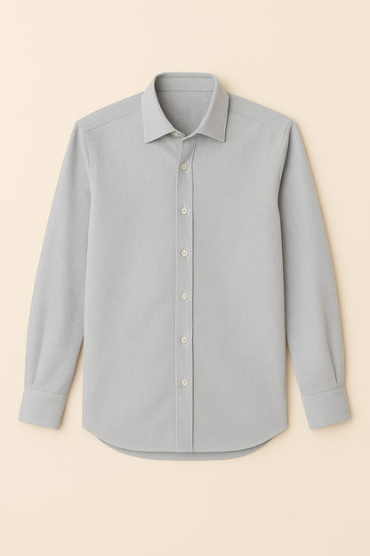 Silver Horizon – Premium Slim-Fit Shirt