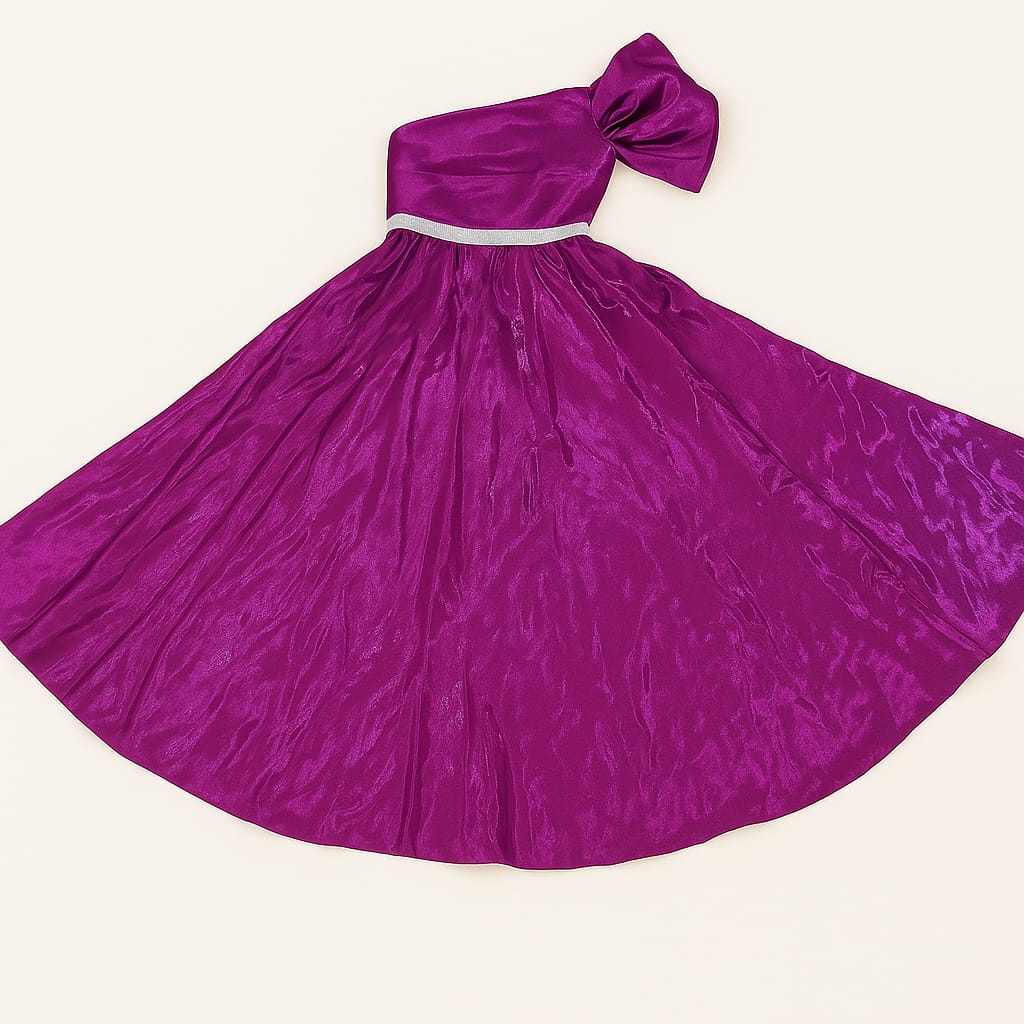 Ocean Glow One-Shoulder Gown