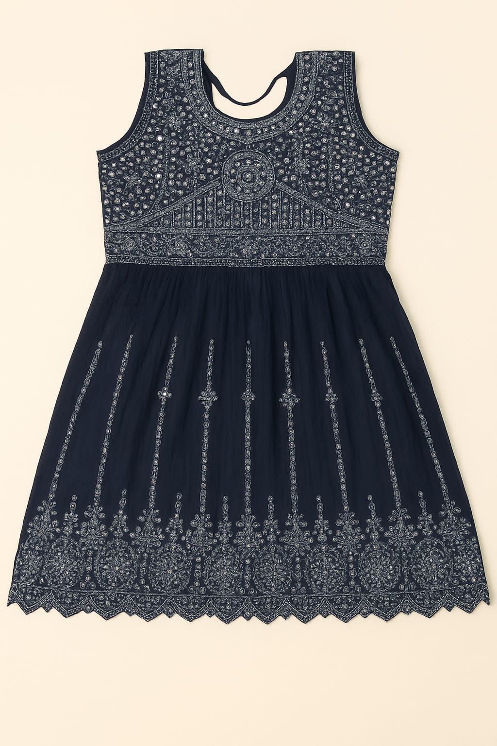 Women’s Blue Cotton Kurti with Palazzo – Elegant & Comfortable