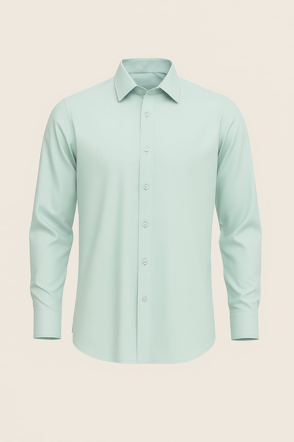 Men’s Ocean Green Cotton Shirt – Fresh & Stylish