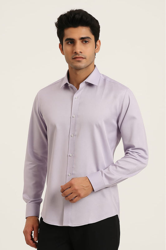 Men’s Light Pink Cotton Shirt – Classic & Refined