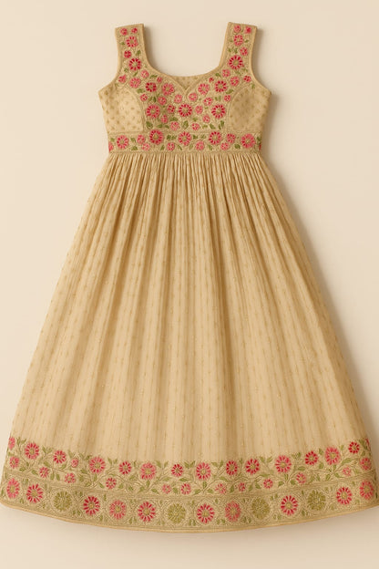 Ivory Embroidered Lehenga