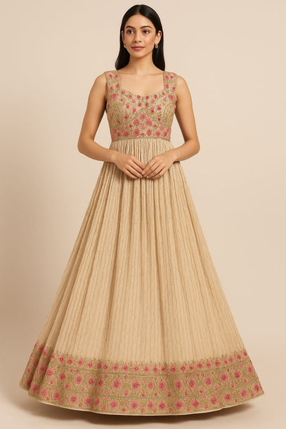 Ivory Embroidered Lehenga