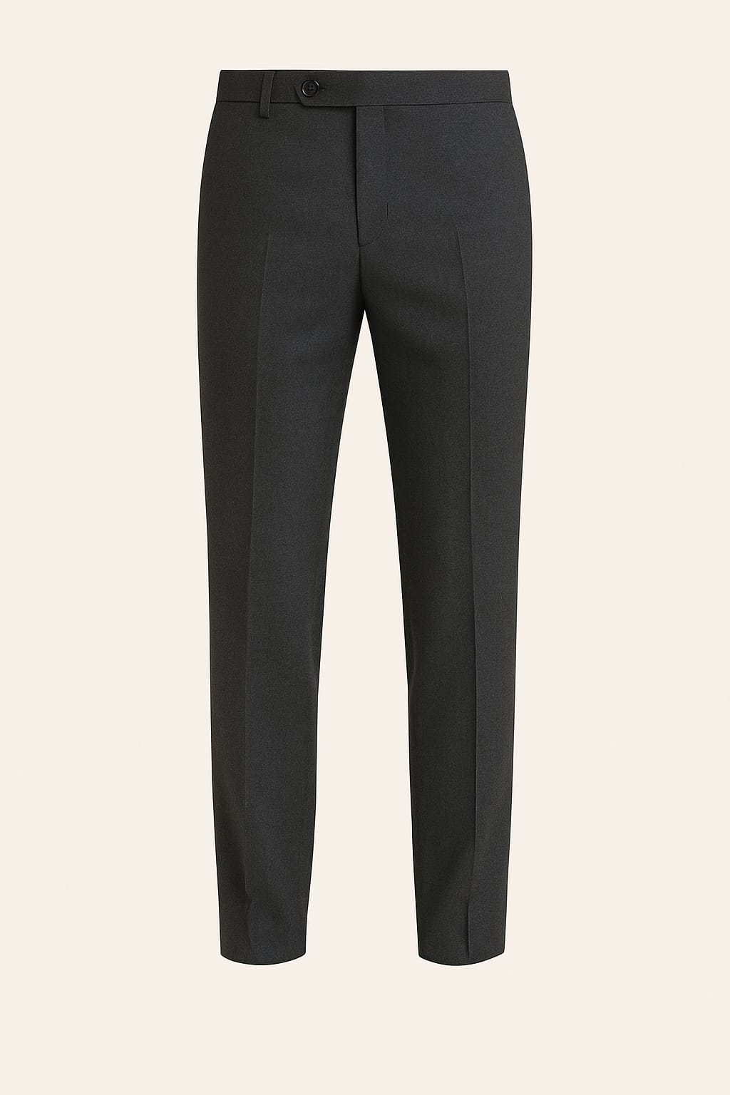 Jet Black Slim Fit Formal Trouser
