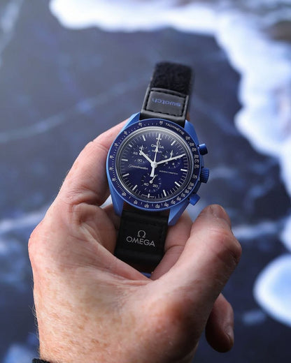 Omega x Moon Swatch – Neptune Blue | 7AA Premium Collection (42mm)