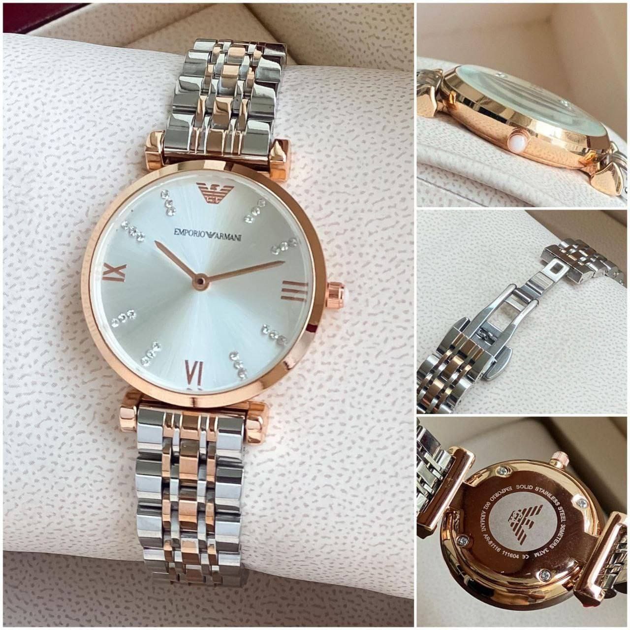Emporio Armani Women's Pearl White Watch – 7AA Premium Collection