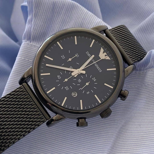 Emporio Armani Men's Chronograph Watch – 7AA Premium Collection (43mm)