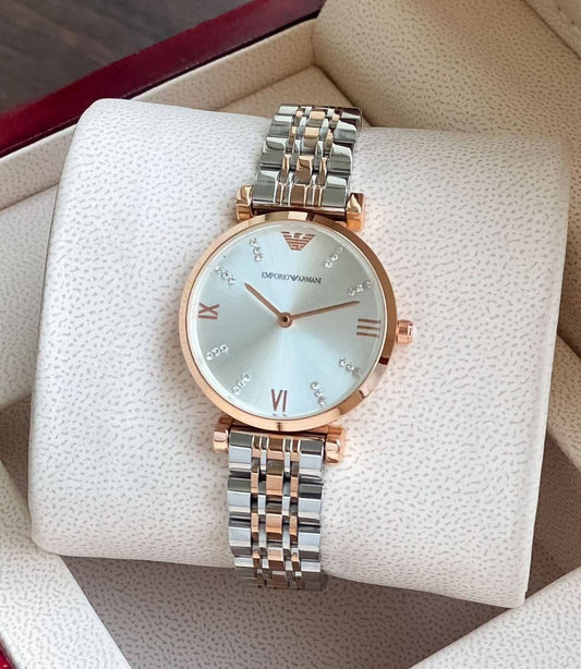 Emporio Armani Women's Pearl White Watch – 7AA Premium Collection