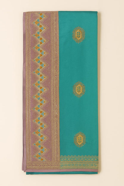 Heritage Glow Teal Silk Saree