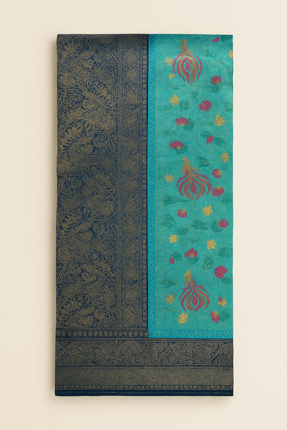 Regal Charm Peacock Motif Saree