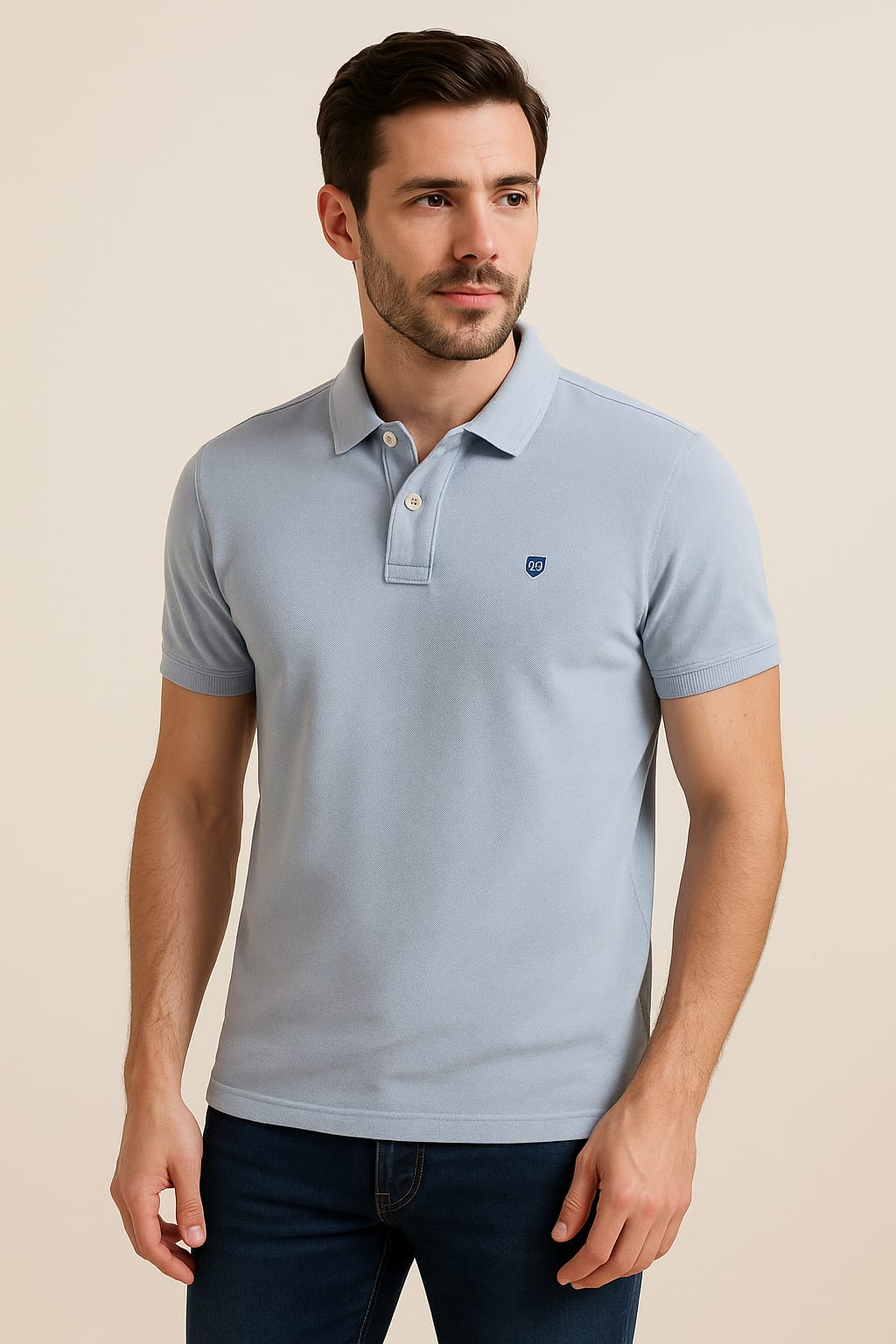 Men’s Light Blue Polo T-Shirt