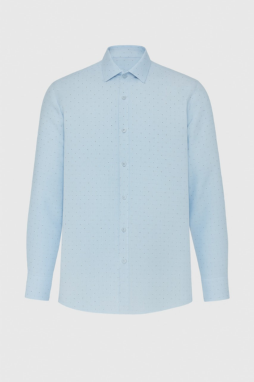 Men’s Light Blue Cotton Shirt