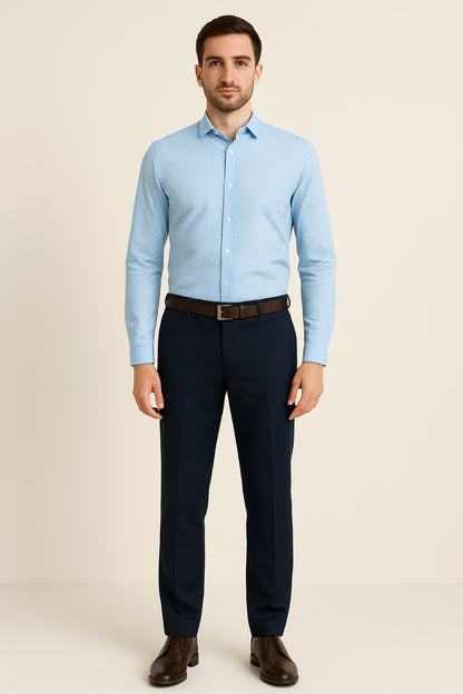 Men’s Light Blue Cotton Shirt